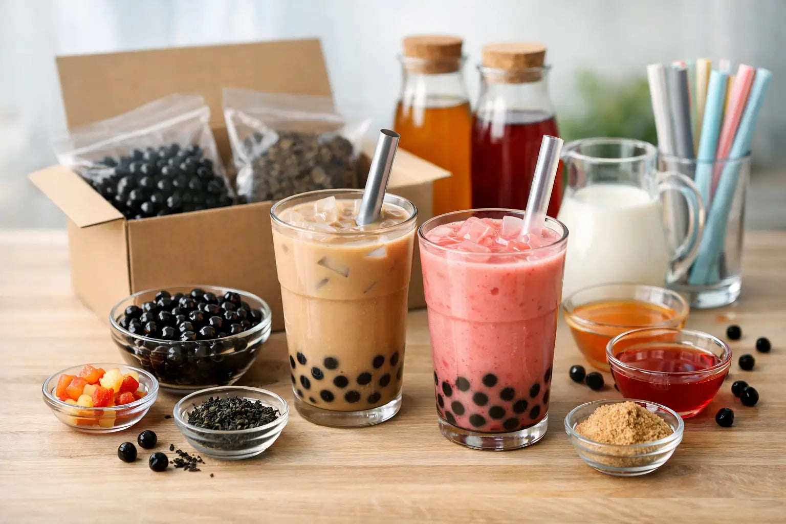 Make Your Own Drinks Kit for Bubble Tea Fun