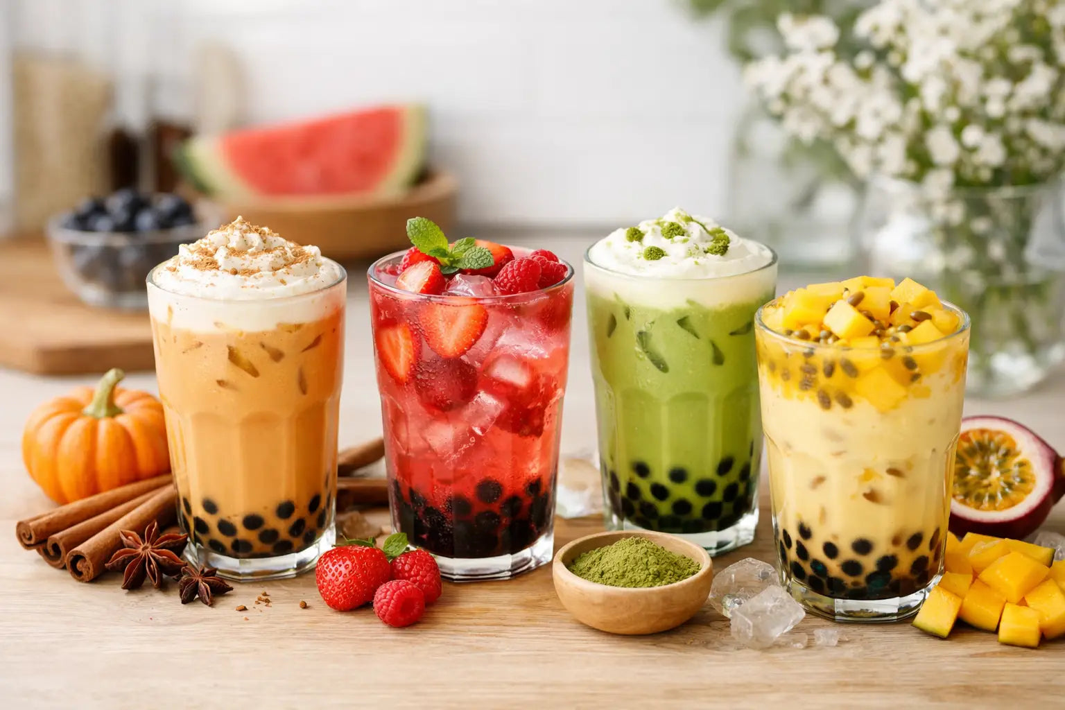Seasonal Bubble Tea Flavours to Make at Home