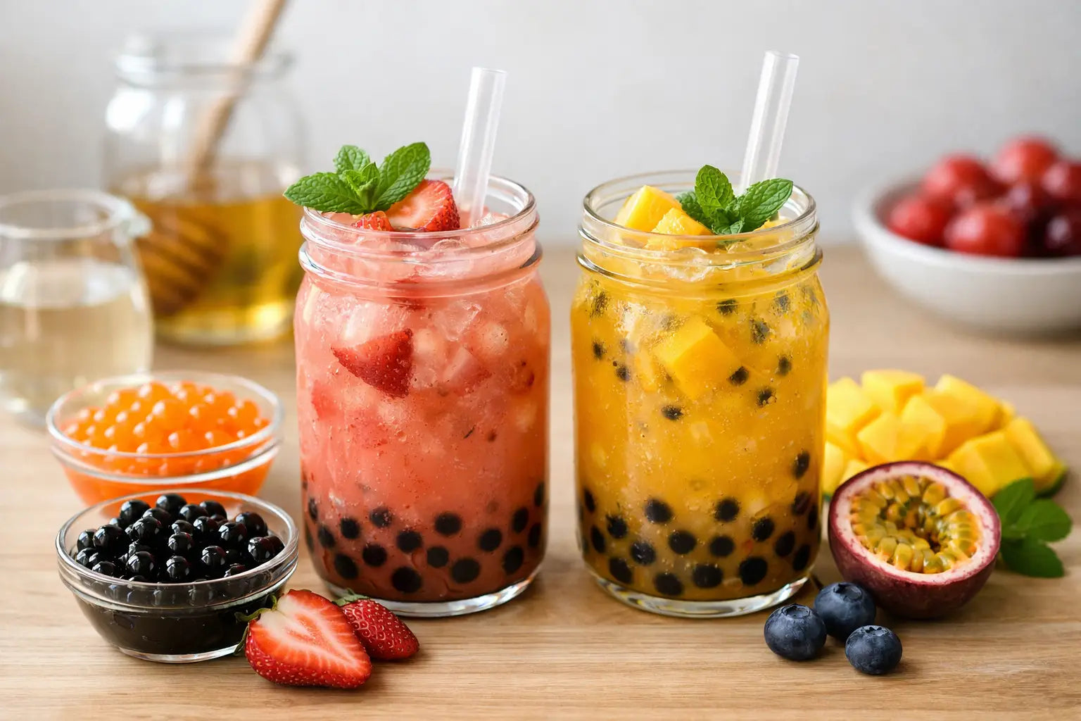 How to Make Fruit Bubble Tea at Home