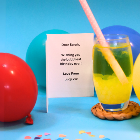 Personalised Musical Birthday Bubble Tea Kit