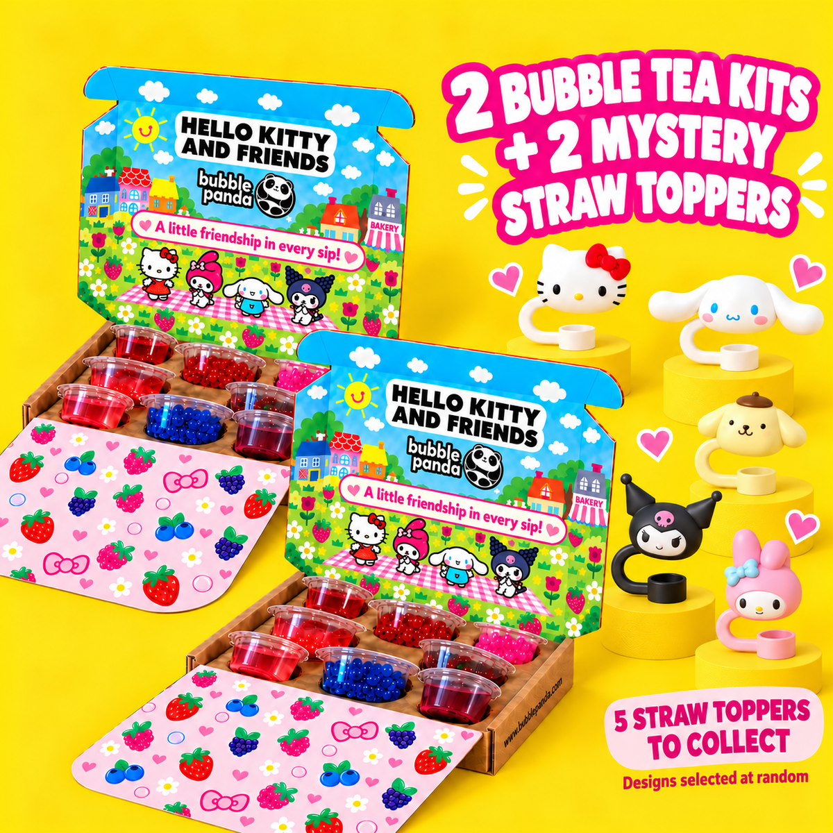 PRE-ORDER: 2 Hello Kitty and Friends Bubble Tea Kits – Bubble Panda