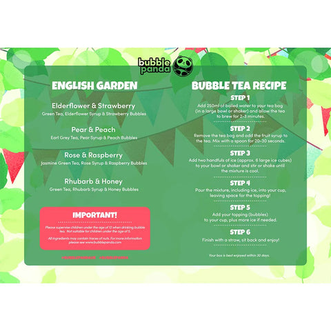 English Garden Starter Bubble Tea Kit